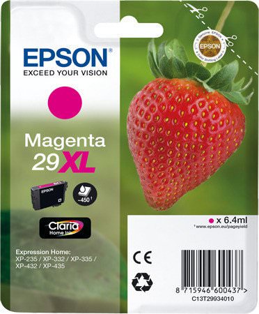 CARTUCHO EPSON T29XL MAGENTA XP 235 XP 332 XP 3